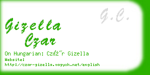 gizella czar business card